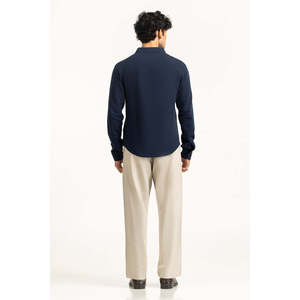 Polo de Corte Regular, Tejido de Punto de Alta Calidad, Antiarrugas, Bordado, Color Oscuro, Corte Ajustado y Holgado, MN-PSH-WS25-022 - Product Image 2