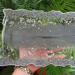 Plateau décoratif en résine de haute qualité, rectangulaire, disponible en plusieurs couleurs, pour la décoration intérieure - Product Image 1