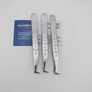 Pinzas para pestañas con mango de diseño en forma de corazón, pinzas de volumen de arranque sostenibles de acero inoxidable para pestañas - Product Image 4