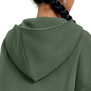 Womens Half <b>Zip</b> <b>Hooded</b> Fleece Sweatshirt Oversized Pullover Long Sleeve Soft Warm Hoodie With Pockets Winter Outerwear Top - Product Image 4