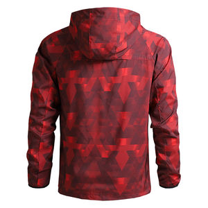 Haute qualité personnalisé hommes coupe-vent veste Softshell imperméable en plein air randonnée à capuche décontracté mince conception en gros nouveau - Product Image 3