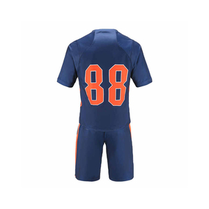 Camiseta deportiva de rugby de manga larga con logo bordado de sarga de aparejos personalizados de algodón, camiseta de fútbol personalizable - Product Image 4