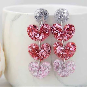 Pendientes de Resina Bordados a Mano, Joyería de Moda de Acero Inoxidable para Mujeres y Niñas, Estilo Clásico para Bodas, Alta Calidad - Product Image 1