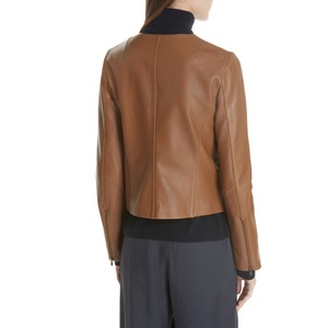 Nueva llegada señoras chaqueta de la motocicleta Slim Fit alta calidad transpirable nuevo cuero Biker estilo más soporte XL chaqueta de cuero - Product Image 5