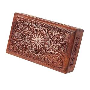 Boîte à bijoux en bois personnalisée de haute qualité avec un design intemporel pour ranger des ornements précieux en toute sécurité au prix de gros en Inde - Product Image 1