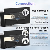 Usine 16 ''Triple écran d'ordinateur portable Extender S7 avec panneau IPS 1200P LCD 16:10 moniteurs Portable Tri écran moniteur pour ordinateur portable