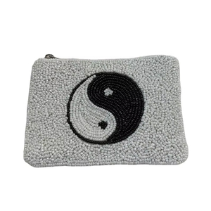 Sac de portefeuille fait main de luxe brodé de chanvre imprimé de perles de graines avec un style de déclaration élégant et à la mode par Hiba Enterprises - Product Image 1