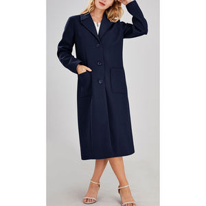 Maxi long femmes ceinture chaud épais respirant vêtements de travail vêtements d'extérieur décontracté matelassé Long manteau hiver à manches longues col tournant - Product Image 2