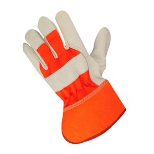 Gants de travail certifiés à double paume/Gants de soudage de travail en gros Gants en cuir de vache fendu - Product Image 2