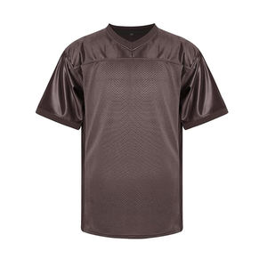 เสื้อฟุตบอลใส่ได้ทั้งชายและหญิงยอดนิยม2025เสื้อออกกำลังกายฟุตบอลคอวีคุณภาพสูงสีพื้นสำหรับผู้ชายและผู้ใหญ่ปรับแต่งได้ - Product Image 6