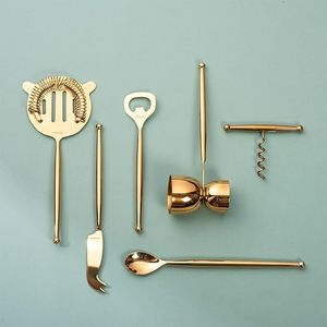 Best Quality Modern Gold Metal <b>Bar</b> <b>Tools</b> Set Of 6 <b>Bar</b> Accessories in Affordable Price From India - Product Image 6