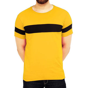 T-shirts pour hommes de la meilleure qualité T-shirt ample à col rond multicolore 100% coton avec logo personnalisé pour hommes Nouveau design avec service OEM - Product Image 1