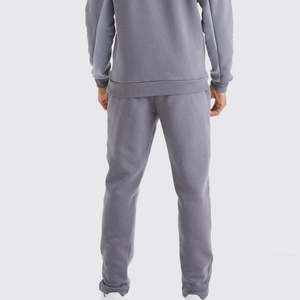 Traje deportivo informal para hombre de talla europea y americana, jersey de invierno, Sudadera con capucha, chándal, traje deportivo para correr de estilo sólido para hombre - Product Image 5