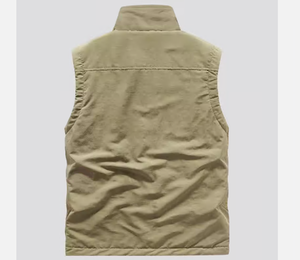 CONMR Gilet thermique populaire pour hommes en mélange de polyester <span class=keywords><strong>sans</strong></span> manches avec doublure intérieure douce pour les activités décontractées et de plein air - Product Image 3