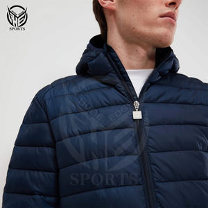 Manteau d'hiver de couleur unie pour l'extérieur chaud et épais veste polaire avec logo personnalisé pour hommes vente en gros - Product Image 3