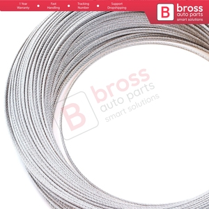 BWR5473 Window Regulator Repair Cable Steel Wire Rope 7x7 Diameter: 1.6 mm Length: 100 <b>meter</b> for Car Window Regulator - Product Image 2