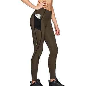 Super confortable femmes taille haute Gym Yoga Leggings décontracté personnalisé élastique Super doux léger tricoté respirant - Product Image 4