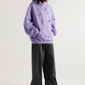 Vente en gros Street Wear Sweats à capuche vieillis lourds Sweats à capuche vieillis respirants surdimensionnés Sweats à capuche vieillis à bas prix - Product Image 2