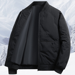 OEM logo personnalisé broderie imprimé design hiver épais chaud nouvelle veste décontractée col montant baseball veste col coton veste - Product Image 6