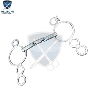 Bocado de Acero Inoxidable con Anillo Suelto para Equinos, Equipo de Control de Equitación con Boquilla Articulada Suave para Entrenamiento de Caballos - Product Image 2
