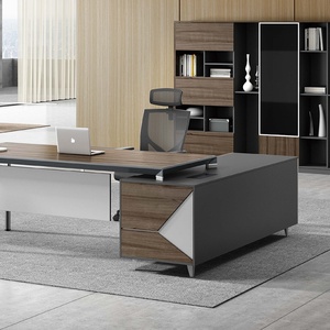 Escritorio Ejecutivo de Madera para Oficina, Altura Ajustable, Estación de Trabajo Ergonómica - Product Image 5