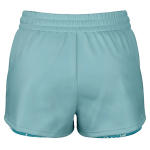 Pantalones cortos para correr de cintura alta sólidos personalizados para mujer 2 1 transpirable gimnasio entrenamiento verano ropa deportiva servicio OEM Etiqueta Privada - Product Image 2