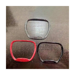 Couvre-bouton de volant en fibre de carbone véritable pour Dodge Challenger pour Jeep Grand Cherokee <span class=keywords><strong>SRT8</strong></span> ZQNGST-Corps décoré - Product Image 2