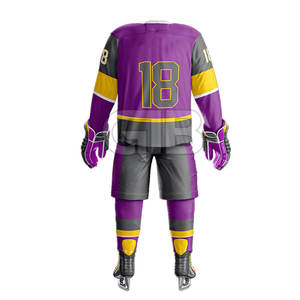 Meilleure vente à prix d'usine Ensembles de hockey sur glace Soft Touch Uniforme en vrac à vendre - Product Image 3