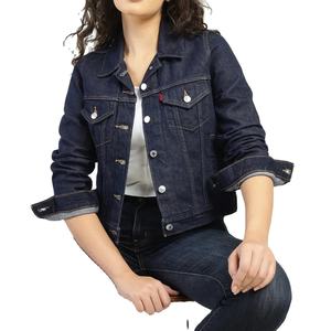 Vestes en jean bleues pour femmes sur mesure, boutons, écologiques, de haute qualité, coupe ample, vêtements d'extérieur décontractés, fournisseurs en gros 2026 - Product Image 2