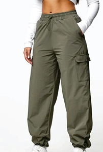 Pantalon évasé taille haute pour femme en velours premium, respirant et à séchage rapide, en polyester/nylon, avec dentelle et devant plat, grandes tailles, idéal pour l'hiver - Product Image 6