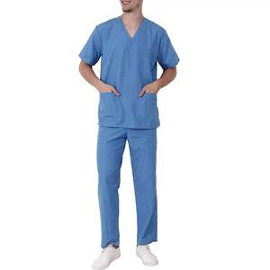 Le doux réutilisable été hôpital gommage costumes extensible respirant hommes ensembles soins infirmiers gommage uniforme à vendre au meilleur prix OEM - Product Image 2
