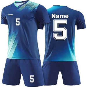 Vêtements de football personnalisés pour hommes, combinaison d'entraînement, maillot à manches courtes et shorts, nouvel ensemble de vêtements d'uniforme - Product Image 3