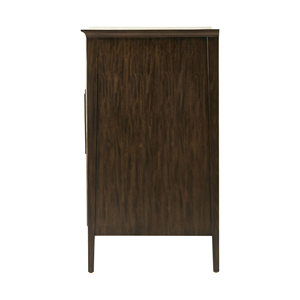 Meuble console moderne du milieu du siècle personnalisé avec portes texturées et accents métalliques pour le rangement résidentiel et commercial - Product Image 6