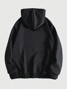 Sudadera de lana de algodón 100% para hombre, sudadera cómoda con cremallera y logotipo de impresión digital personalizado para la temporada de invierno - Product Image 6