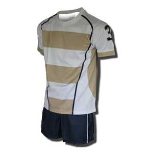 General Professional Sublimated Rugby ball Uniform <b>Tops</b> Shorts Sleeveless Rugby ball Jersey Men Sublimation Custom OEM - Product Image 1