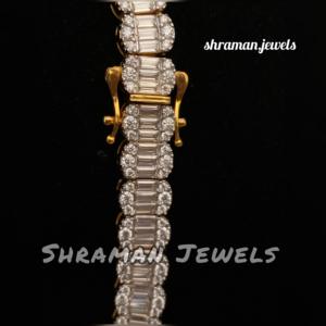 Venta al por mayor 925 Plata Iced Out CADENA DE TENIS 22 pulgadas VVS DEF Baguette Moissanite collar de diamantes para hombres mujeres Hip Hop joyería - Product Image 3