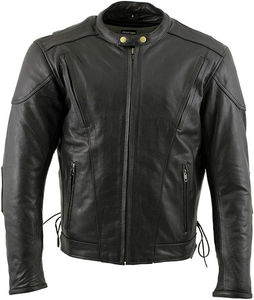 Chaqueta personalizada de cuero genuino, transpirable, a prueba de viento, de alta calidad, para hombres - Product Image 5