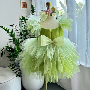 1 Custom <b>Fairy</b> Princess Dress Baby Girls Inspired Tinkerbell Tutu Costume Party <b>Cosplay</b> Performance ODM OEM Vietnam Small Beaded - Product Image 6