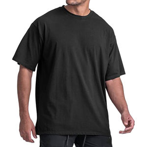 Camisetas atléticas de alta calidad para hombres, camisetas informales de manga corta para entrenamiento de gimnasio, ropa de calle con diseño de estampado holgado a la moda - Product Image 1