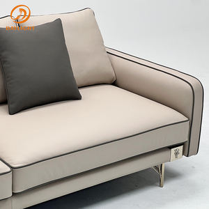 Sofá de Cuero de Diseño Italiano Moderno y Lujoso, Réplicas de Muebles de Diseñador en Oferta - Product Image 5