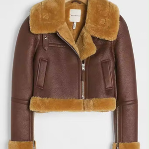 <b>Women</b> <b>Jacket</b> Autumn Fashion Fleece <b>Leather</b> <b>Jacket</b> Coat <b>Bomber</b> Female Outerwear - Product Image 3