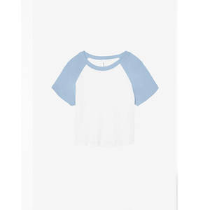 เสื้อยืด Bella Canvas 1201 รุ่นสปริงสำหรับผู้หญิง ลายบาติก 3 มิติ ทรงเข้ารูป คอกลม แขนยาวแบบปกติ สีตัดกัน พรีเมียม ปรับแต่งได้ - Product Image 6