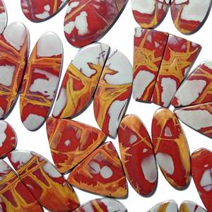 Natural Noreena Jasper Cabochon Pair Quartz Gemstone for Pendant Necklace Jewelry Making - Product Image 3