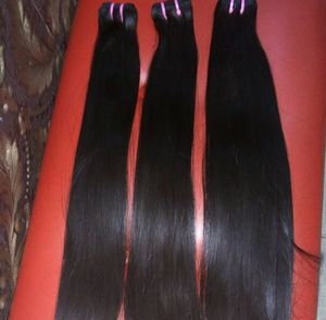 Extensions de cheveux indiens à cuticules vierges, lisses et soyeuses, avec double trame, à prix d'usine de gros, 100% - Product Image 5