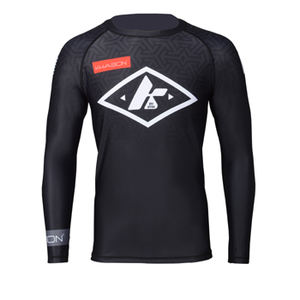 2025 LOGO PERSONNALISÉ SUBLIMÉ HOMMES RASHGUARD UV COMPRESSION GYM SHORT SLEEVE SURFING BJJ JIU-JITSU MMA CHEMISE SUBLIMÉE OEM - Product Image 5