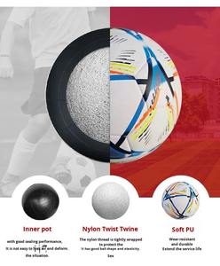 Balón de Fútbol Cosido a Máquina de Alta Calidad, Tamaño Oficial 5, Logotipo Personalizado, Diseño Ecológico, Duradero, Deportivo - Product Image 6