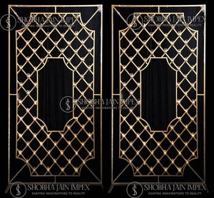 Mur de bougie à cadre en métal de style boîte pour décorations élégantes de mariages - Product Image 4