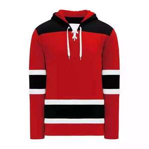 Jersey de hockey con estampado por sublimación de poliéster 100% pesado personalizado al por mayor con logotipo bordado para hombres y adultos - Product Image 5