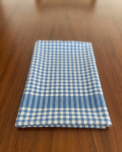 Polyester Cotton <b>Checked</b> Pattern European Style Eco-Friendly Anti-Bacteria Dinner Napkin Hemstitched Natural Mitered Home - Product Image 4
