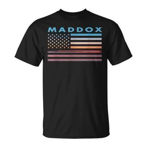T-shirt Maddox Vintage Sunset con bandiera americana in stile Maryland - Product Image 1